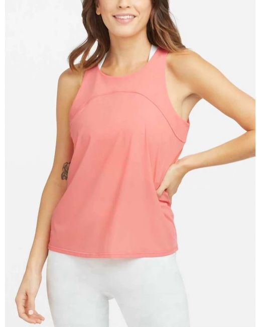 Spanx Pink Go Lightly Ribbed Tie Back Tank Top