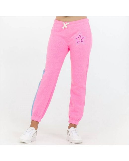 Vintage Havana Pink Star Stitch Jogger