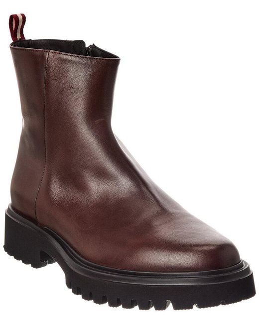 Bally Brown Odran Leather Boot for men