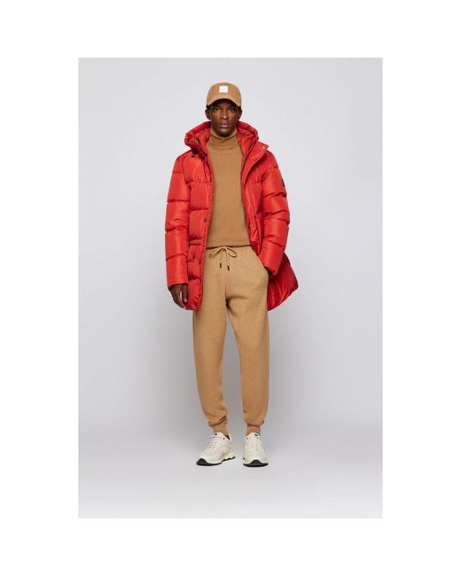 BOSS - Hooded parka jacket in a regular fit