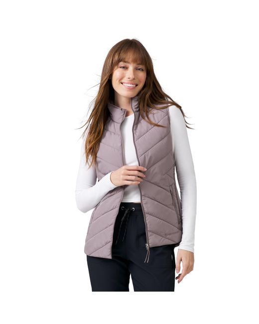 Free Country Brown Quilted Hybrid Vest
