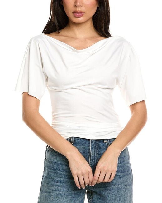 Estellina White Solid Top