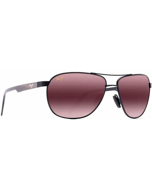 Maui Jim Black Castles Polarized Aviator Sunglasses
