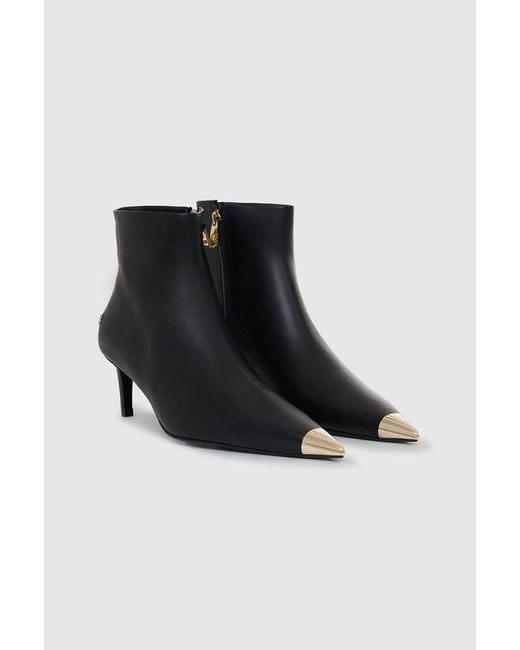 Anine Bing Black Nina Boots With Metal Toe Cap