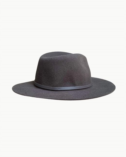 Rag & Bone Brown City Felt Fedora Hat