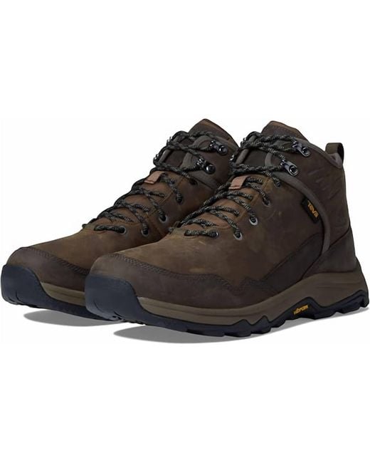 Teva Black Riva Mid Rp Boots for men