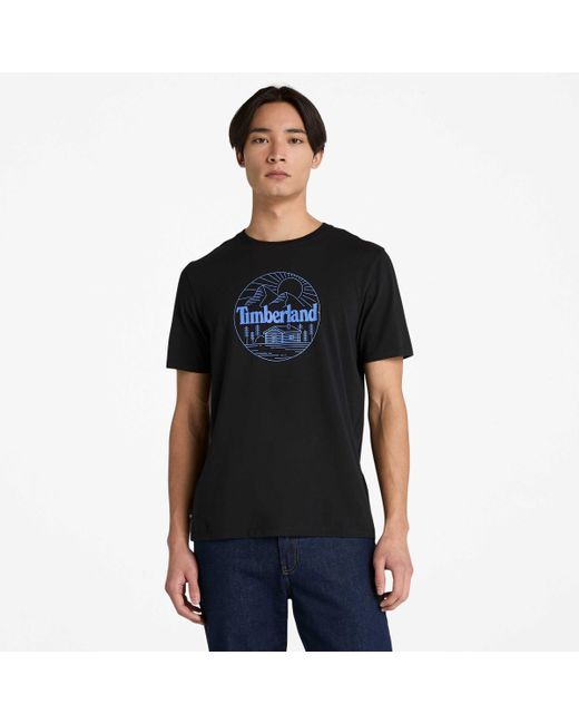 Timberland Black Mountain Graphic Short-Sleeve T-Shirt for men