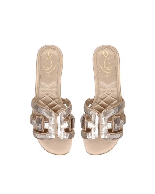 Sam Edelman White Bay Glamour Slide Sandal