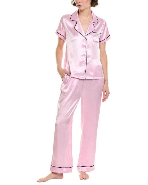 Bebe Pink 2Pc Top & Pant Set