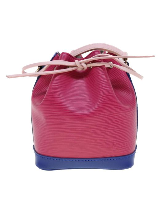 Louis Vuitton Pink Nano Noé Leather Shoulder Bag (pre-owned)