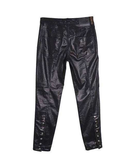 Louis Vuitton Gray Biker Jeans In Black Polyester
