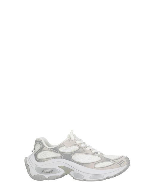 Ash White Dragon Suede Inserts Sneakers