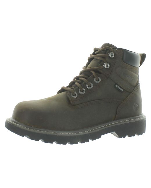 Wolverine Brown Leather Work & Safety Boots