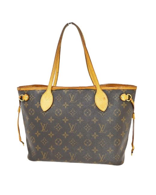 Louis Vuitton Black Neverfull Pm Canvas Tote Bag (pre-owned)