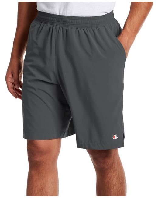 Champion Gray Logo Fitness Shorts for men