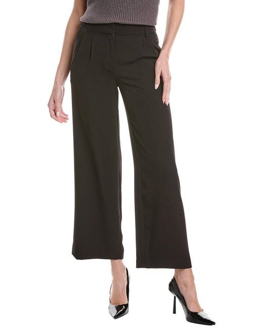 Nicole Miller Black Solid Pant