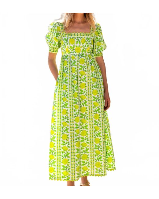 slim fit dress slacks RENT Pink City Prints Hazel Parakeet Linen Dress (RRP £200) main image 0