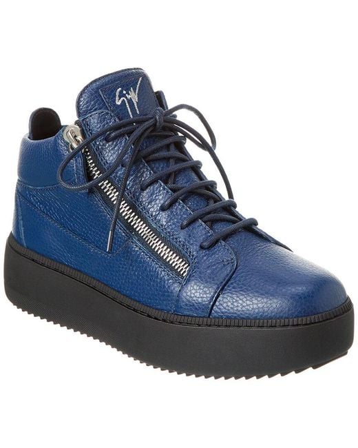 Giuseppe Zanotti Blue Zola May Leather Sneaker for men