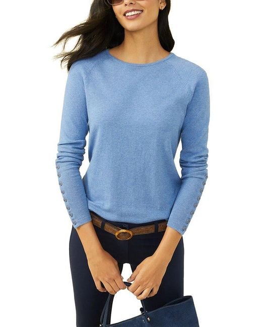 J.McLaughlin Blue Jamey Sweater