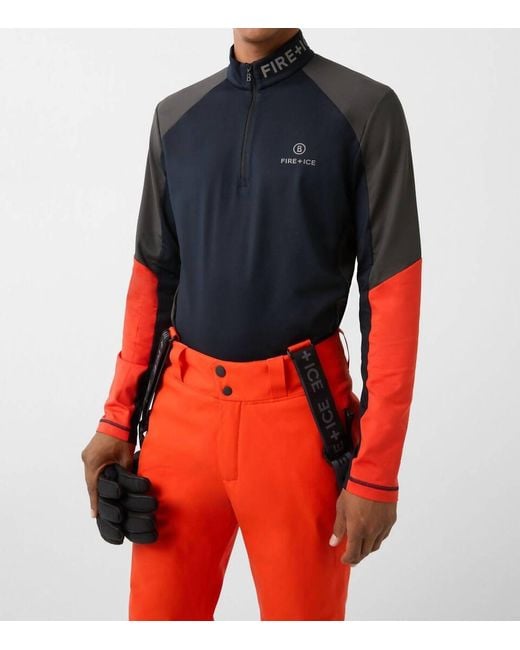 Bogner Fire + Ice Red Berkan First Layer Jacket for men