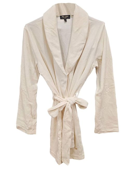 Juicy Couture White Velour Wrap Belted Lounge Robe