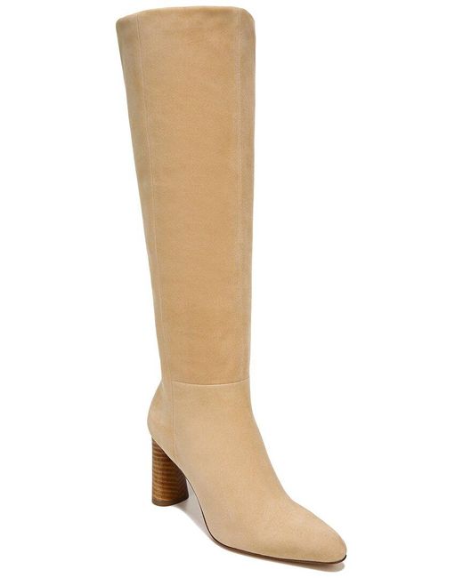 Vince Highland Suede High Shaft Boot in Natural | Lyst