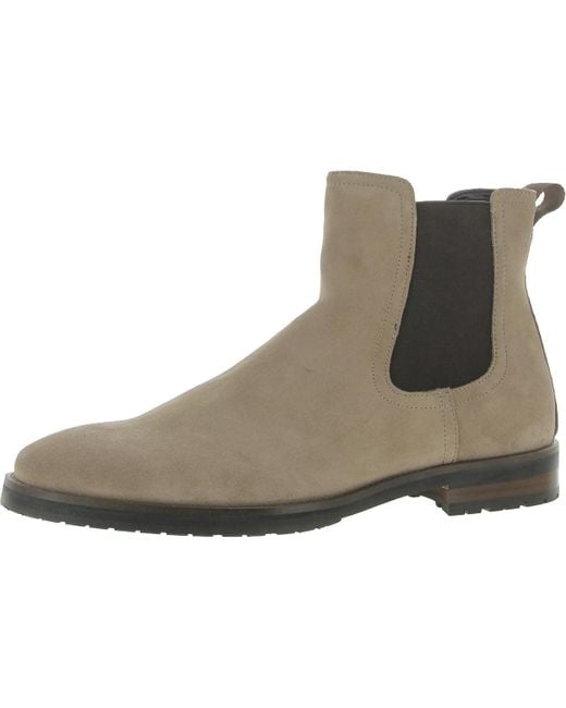 Steve Madden Brown Sverne Suede Ankle Chelsea Boots for men