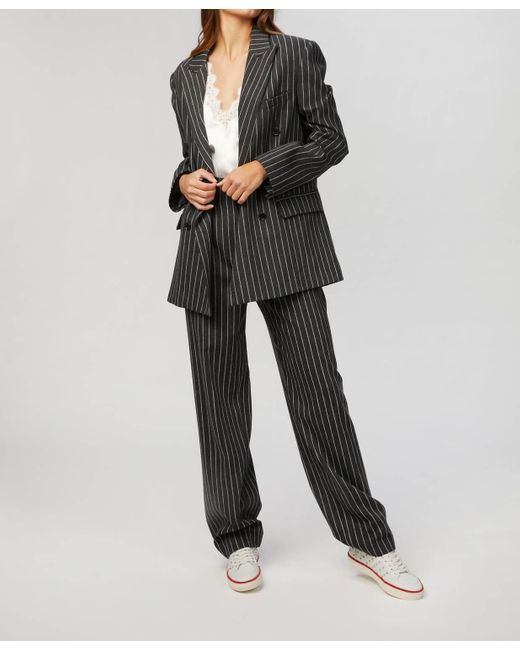 In the mood for love Black Bonnie Striped Jacket