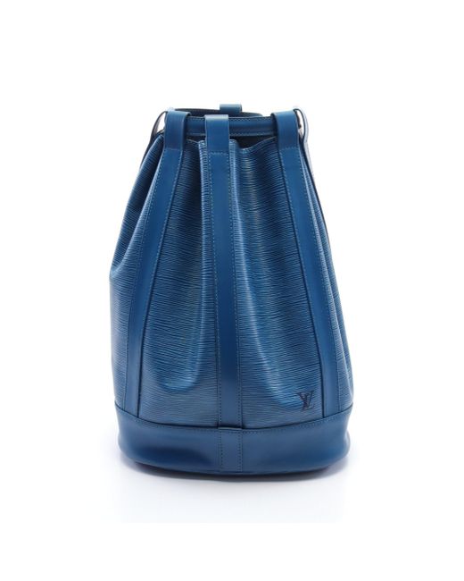 Louis Vuitton Blue Randonnee Pm Epi Toledo Shoulder Bag Leather