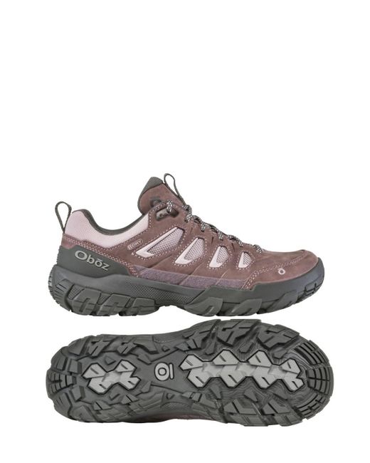 Oboz Gray Sawtooth X Low B-dry Hiking Shoes