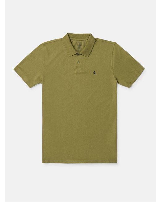 Volcom Green Middler Polo Short Sleeve Shirt - Old Mill for men