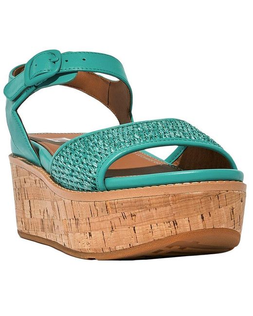 Fitflop Blue Eloise Leather Sandal