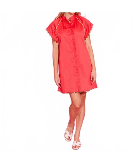 Alden Adair Red Margot Mini Dress