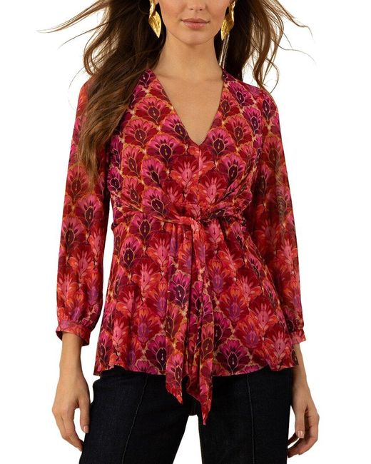 Hale Bob Red Salem Top