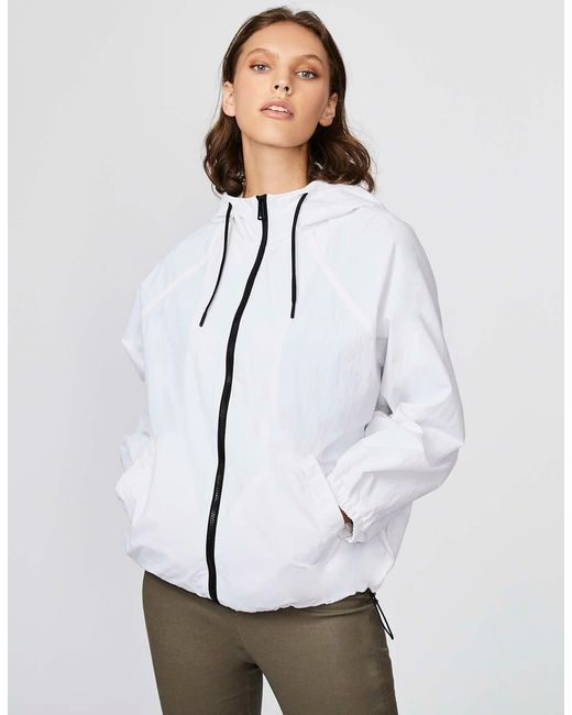 Bernardo White Windward Solid Shell Jacket