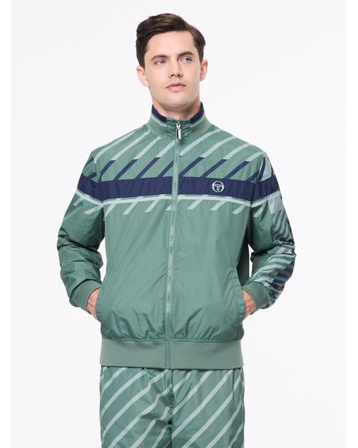 Sergio Tacchini Blue Quadretto Track Jacket for men