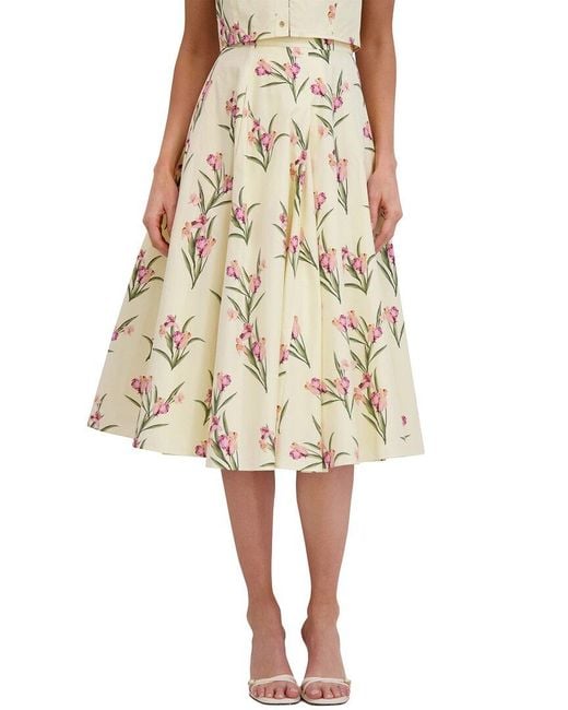 Ted Baker Natural Midi Circle Skirt