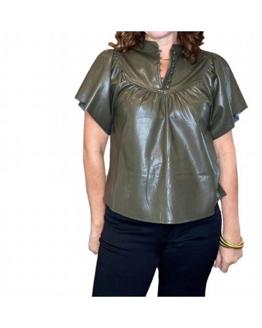 Melissa Nepton Green Lanni Top