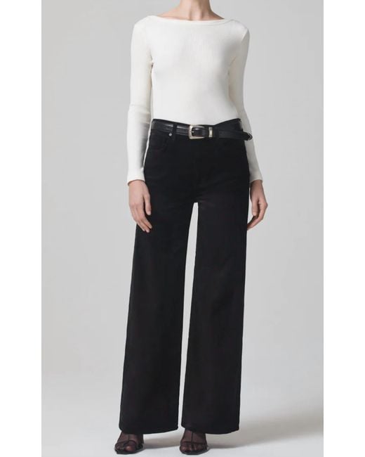 Citizens of Humanity Gray Paloma baggy Velvet Pant