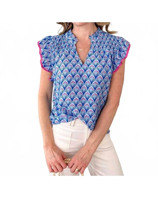 Staccato Blue Brinson Top