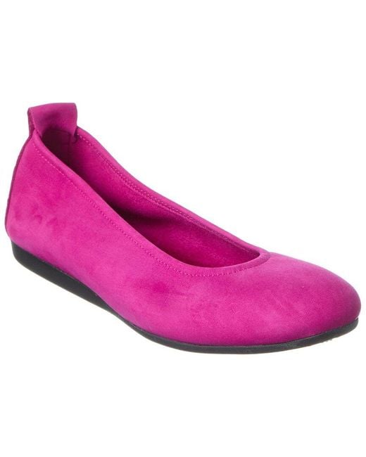 Arche Pink Laius Leather Flat