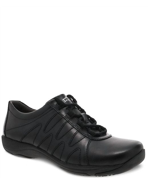 Dansko Black Neena Leather Work Shoe