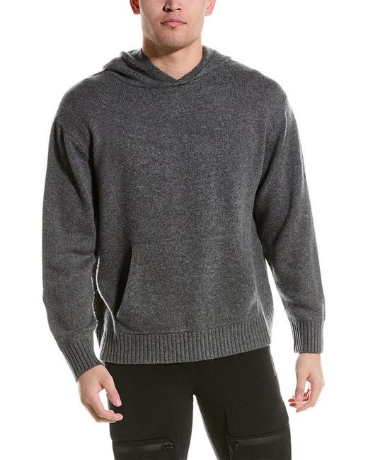 FRAME Gray Cashmere Hoodie for men