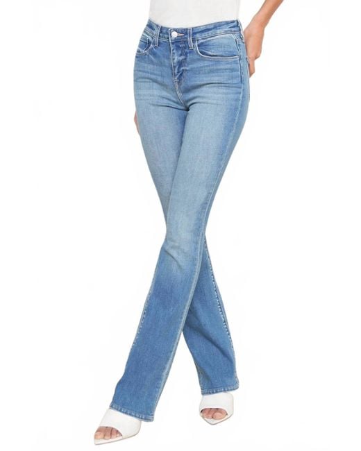 L'Agence Blue Selma High Rise Sleek Baby Boot Jeans