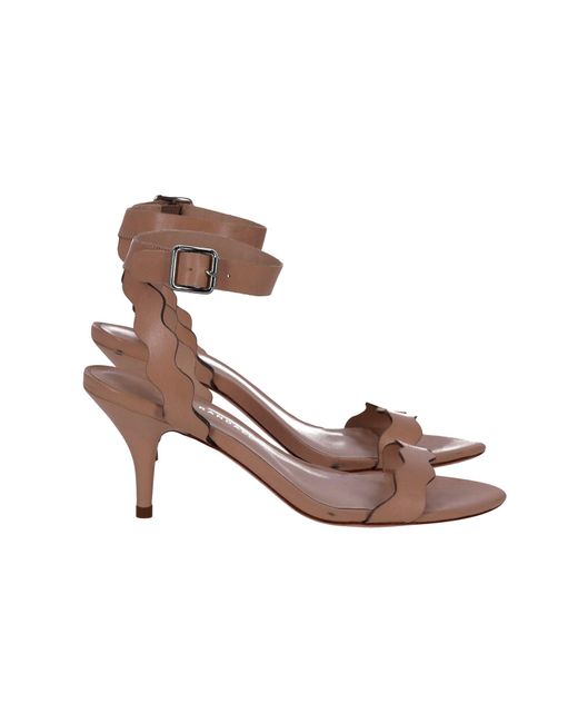 Loeffler Randall Pink Reina Kitten Heel Sandals