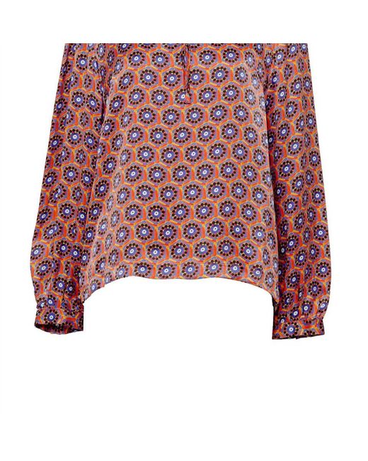 Emily Lovelock Red Lizzie Blouse