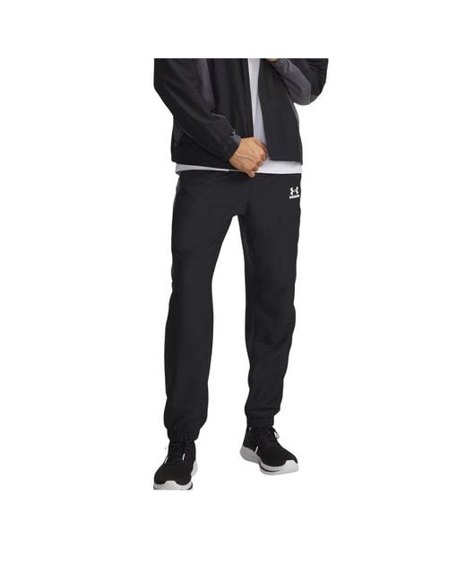 Under Armour Black Polyester Joggers (Workout Pants) for men