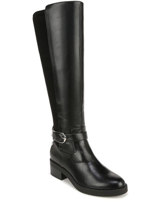 LifeStride Natural Faux Suede Wide Calf Knee-high Boots