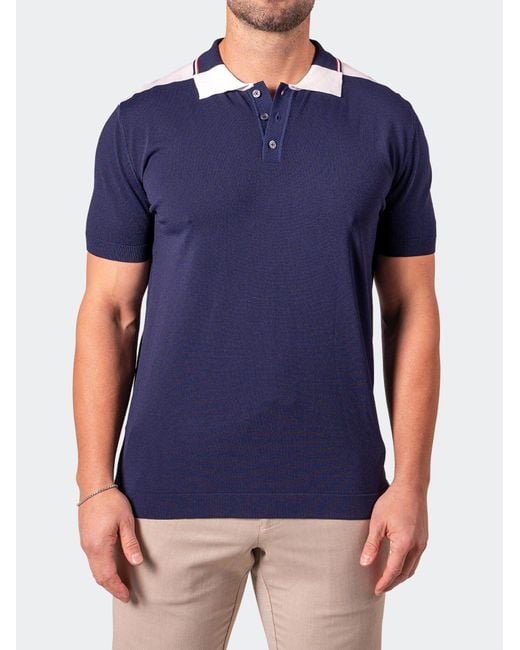 Maceoo Blue Polo Tipazure for men