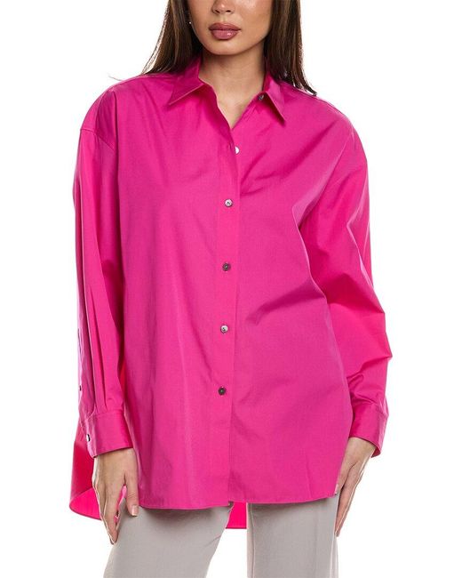 Theory Pink Oversized Shirt